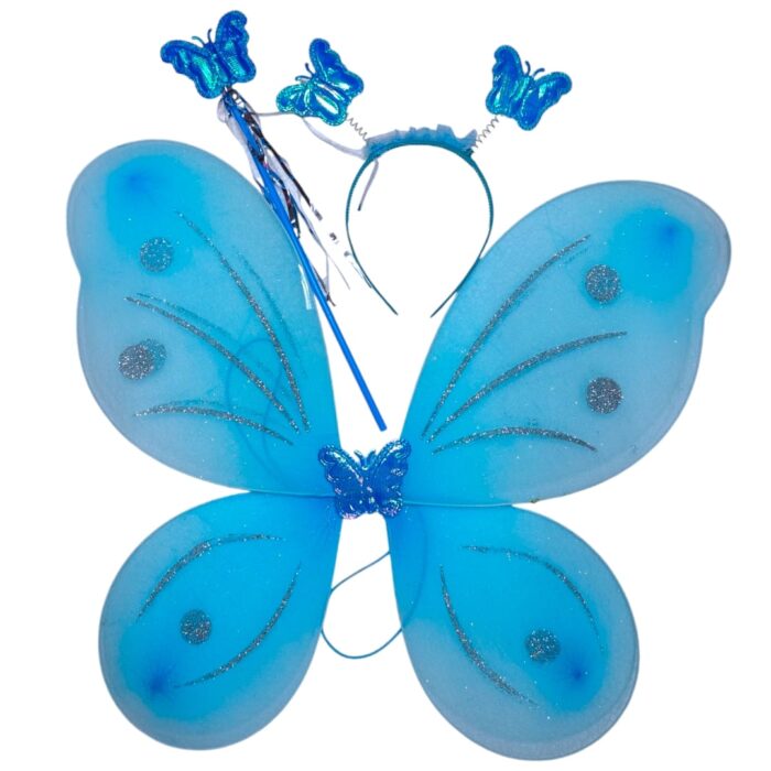 Kit de alas + varita + diadema MARIPOSA - Imagen 1
