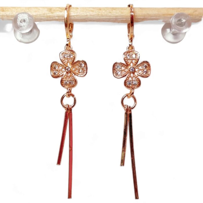 Arete largo en COVERGOLD FINO - Imagen 2