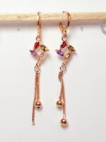 Arete largo en COVERGOLD FINO - Imagen 8