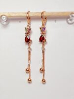 Arete largo en COVERGOLD FINO - Imagen 9