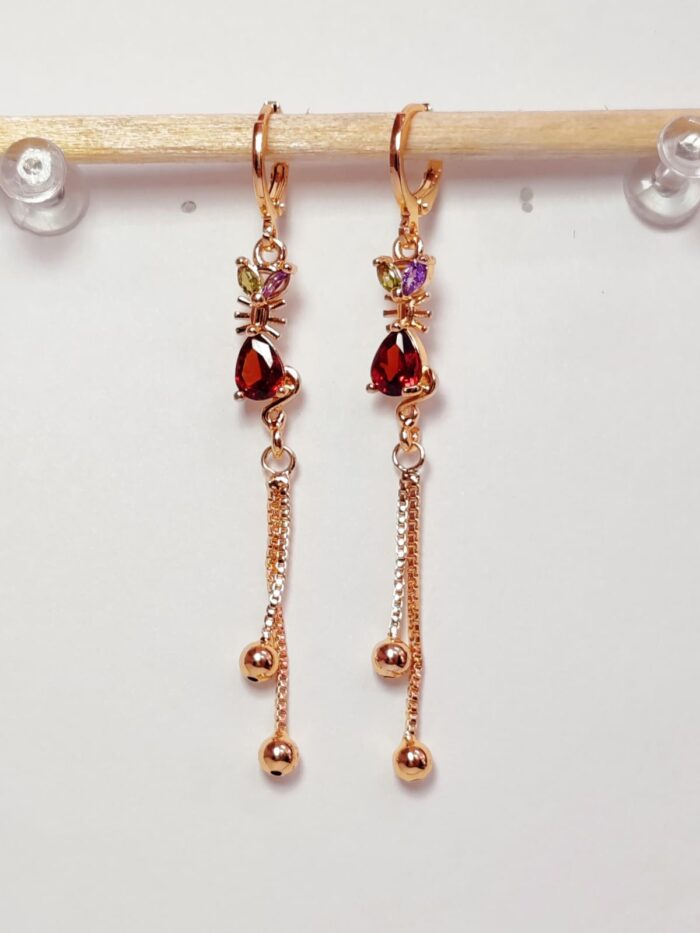 Arete largo en COVERGOLD FINO - Imagen 9