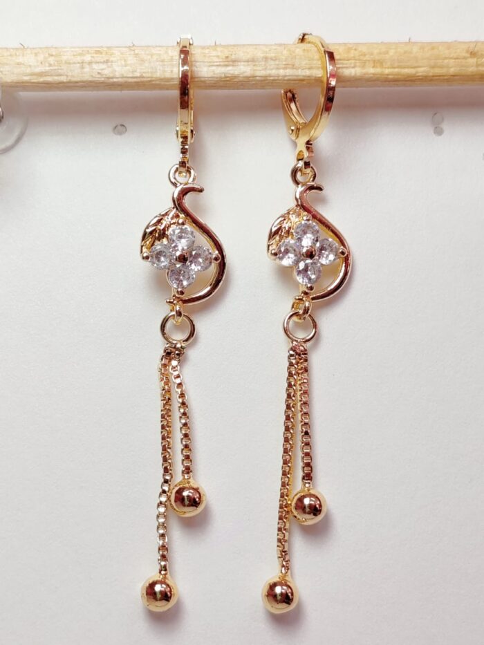 Arete largo en COVERGOLD FINO - Imagen 14