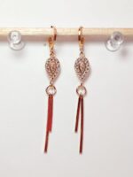 Arete largo en COVERGOLD FINO - Imagen 4