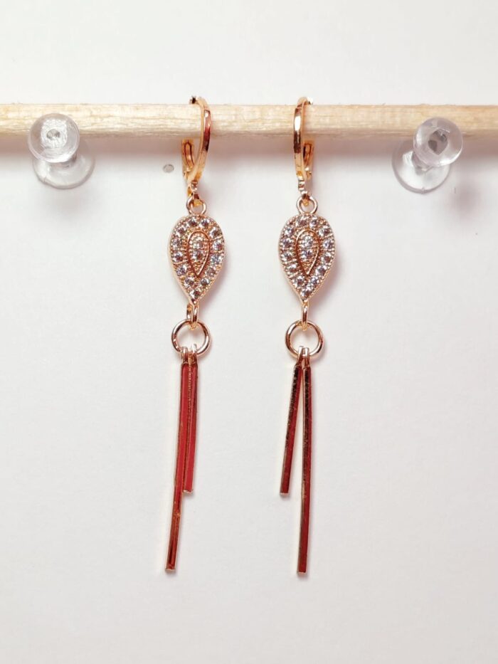 Arete largo en COVERGOLD FINO - Imagen 4