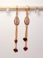 Arete largo en COVERGOLD FINO - Imagen 5