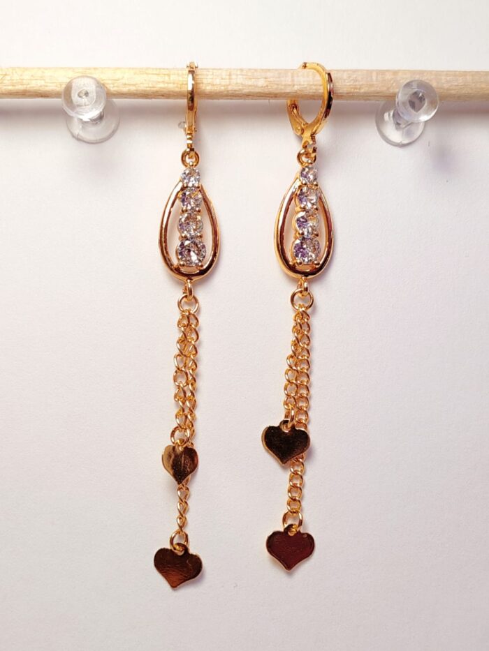 Arete largo en COVERGOLD FINO - Imagen 5