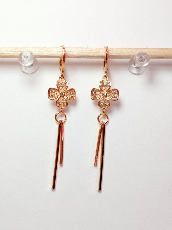 Arete largo en COVERGOLD FINO - Imagen 6