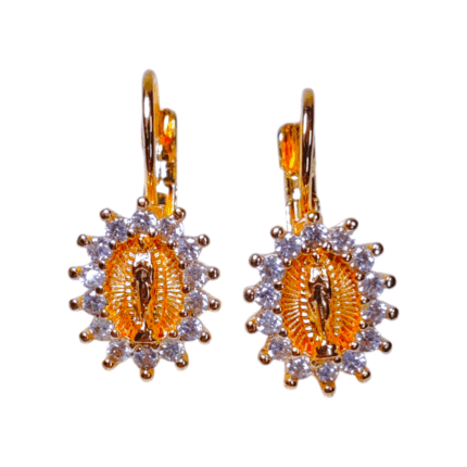 Arete tipo candonga VIRGEN LUJO COVERGOLD