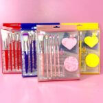 Kit de brochas x6 + pomos - Imagen 2