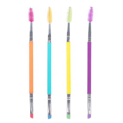Brocha Para Cejas 2 En 1 Colores Pastel