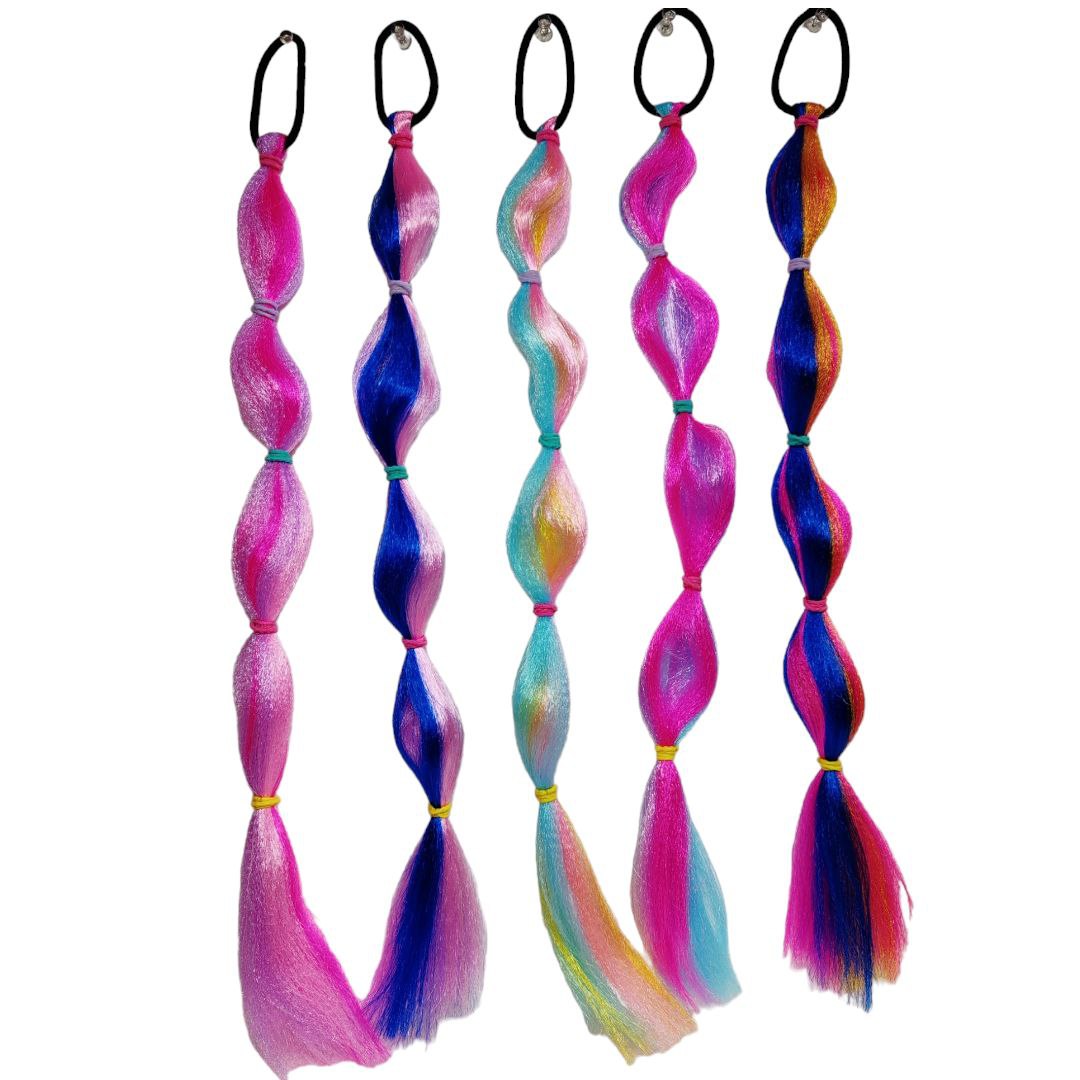 COLA DE MECHON COLORES Extensión de colores con moña - Imagen 1
