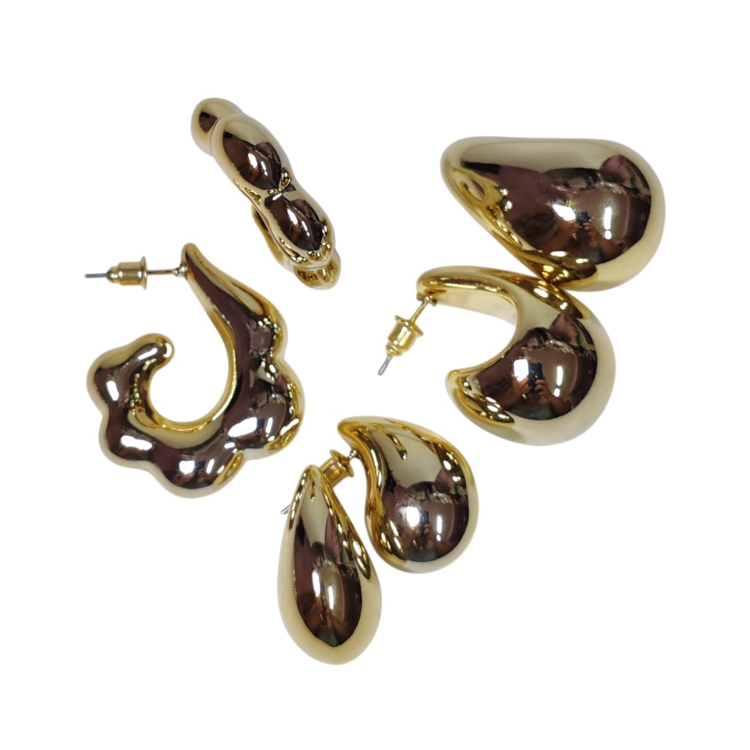 Cartón de aretes tipo gota x3 pares FANTASIA 1 Cartón de aretes tipo gota x3 pares FANTASIA - Imagen 9