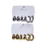 Cartón de aretes tipo gota x3 pares FANTASIA - Imagen 8