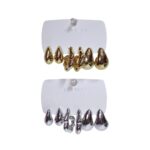 Cartón de aretes tipo gota x3 pares FANTASIA - Imagen 7