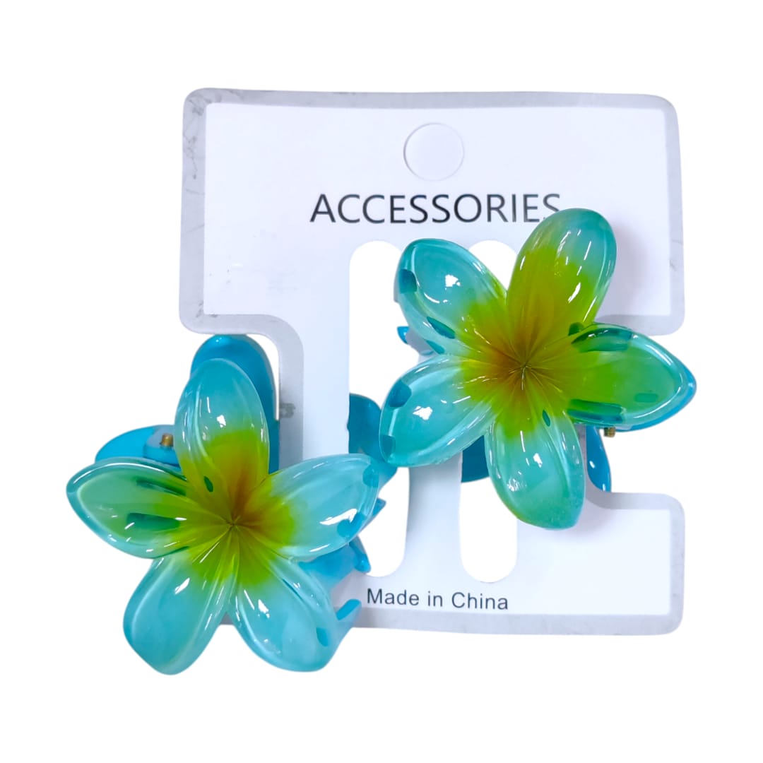 Cartón de ganchos flor hawai x2 1 Cartón de ganchos flor hawai x2 - Imagen 1