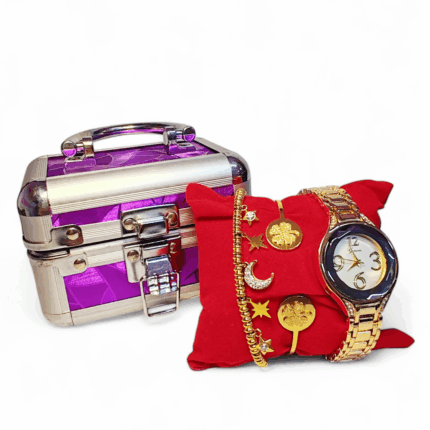Cofre de lujo con reloj para dama