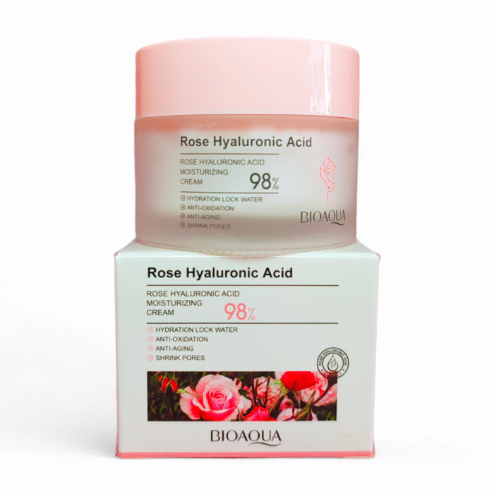 Crema facial de ácido hialurónico y Rosas Bioaqua - Imagen 1