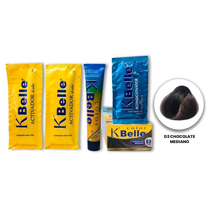 Kit de tinte + activador + acondicionador K BELLÉ - Imagen 3