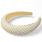 Diadema de lujo perlas gruesa
