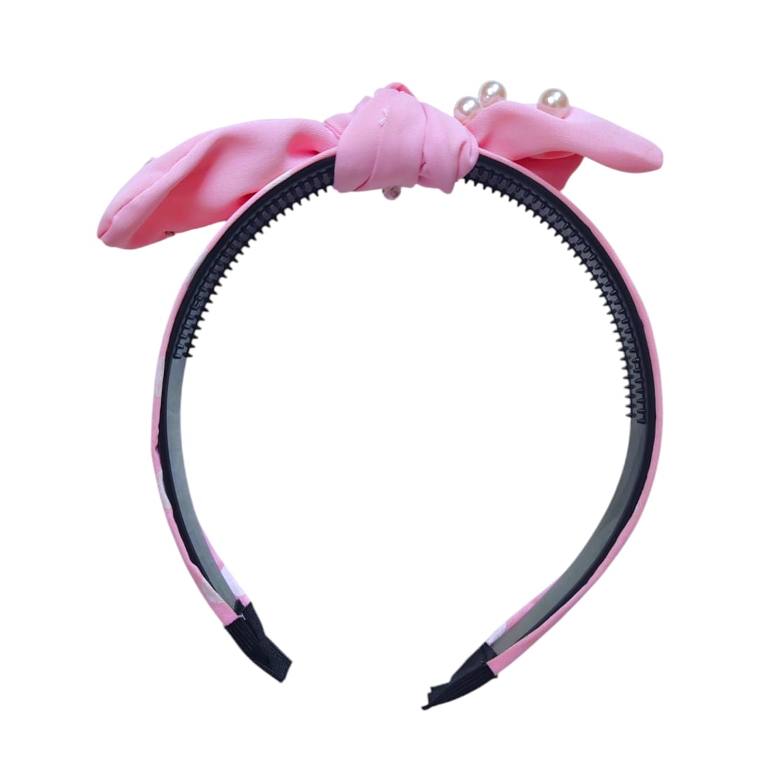 Diadema corbatin perlas1 Diadema corbatin perlas - Imagen 1