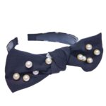 Diadema corbatin perlas - Imagen 4