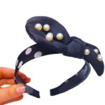 Diadema corbatin perlas - Imagen 3