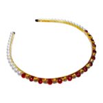 Diadema de perlas y murano - Imagen 8