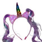 Diadema unicornio con mechones - Imagen 4
