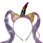 Diadema unicornio con mechones - Imagen 3