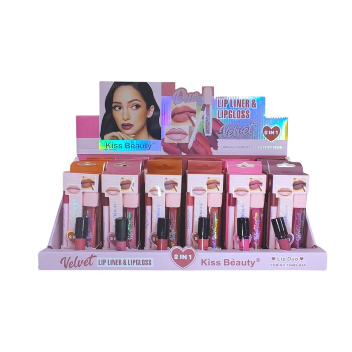Duo de labial liquido matte y lápiz de labios KISS BEAUTY - Imagen 9