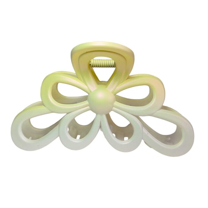 Gancho flor grande dos tonos - Imagen 4