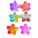 Gancho hawai flor metalizado dos tonos - Imagen 2