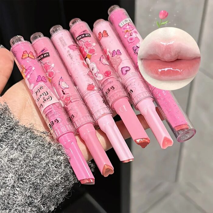 Gloss coreano efecto húmedo GEGE BEAR RABBIT HEART - Imagen 1