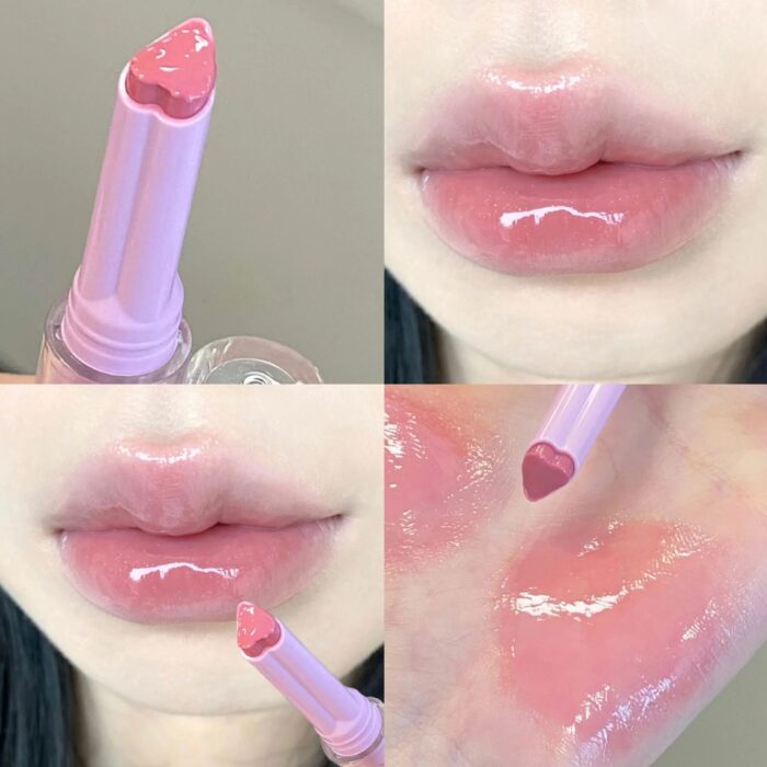 Gloss coreano efecto húmedo GEGE BEAR RABBIT HEART - Imagen 2