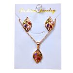 Juego de collar + arete en COVERGOLD FINO - Imagen 5