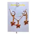 Juego de collar + arete en COVERGOLD FINO - Imagen 4