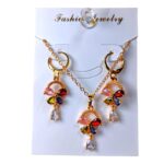 Juego de collar + arete en COVERGOLD FINO - Imagen 3