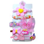 Juego de moñas + pinzas x8