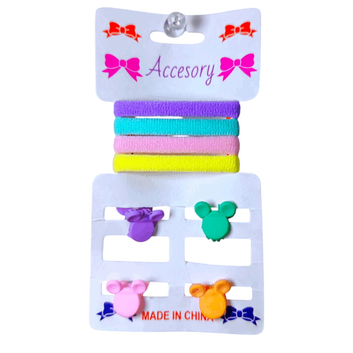 Kit de x4 moñitas + 4 piojitos - Imagen 1