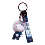 Llavero de lujo perrito y gatito con esfera - Imagen 4