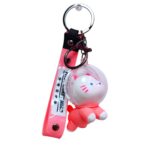 Llavero de lujo perrito y gatito con esfera