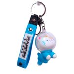 Llavero de lujo perrito y gatito con esfera - Imagen 3