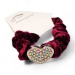 Moña de pana con dije en murano