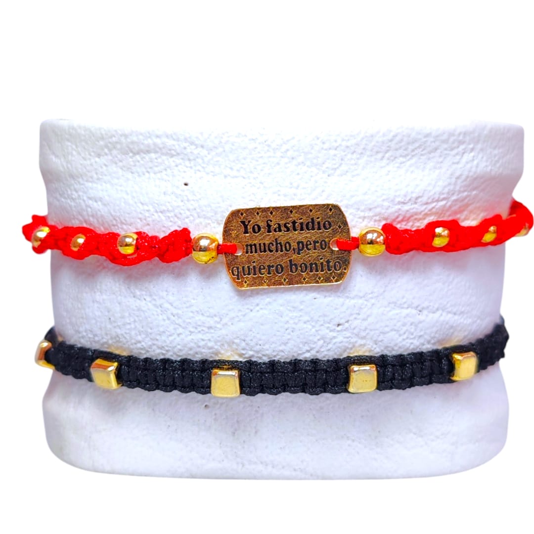 Manilla de pareja tejida Manilla de pareja tejida - Imagen 1