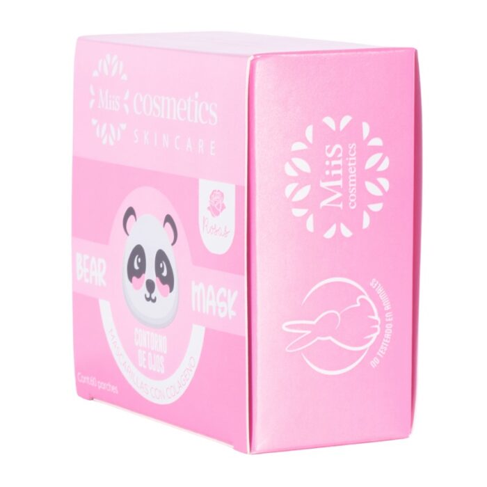 Mascarilla de arándanos Mascarilla Contorno De Ojos Rosas Bear Mask Miis Cosmetics X 60 Parches - Imagen 5