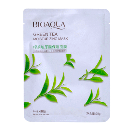 Mascarilla en velo de Té verde reafirmante BIOAQUA GREEN TEA