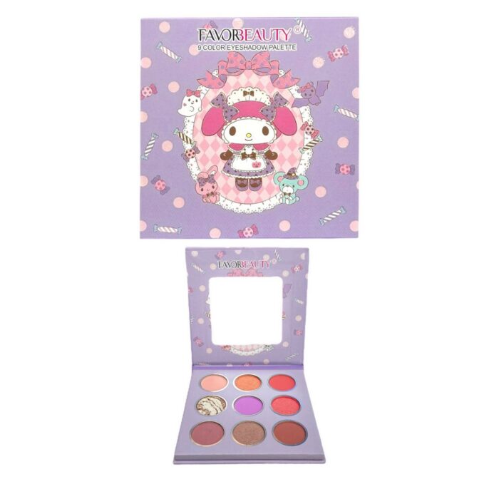 Sombra HELLO KITTY x9 tonos FAVOR BEAUTY - Imagen 3