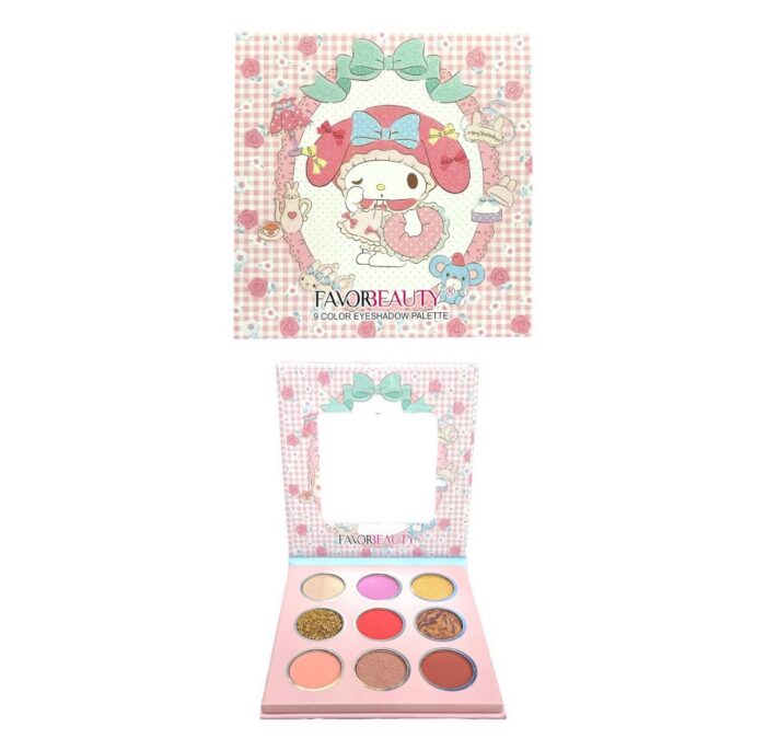 Sombra HELLO KITTY x9 tonos FAVOR BEAUTY - Imagen 4