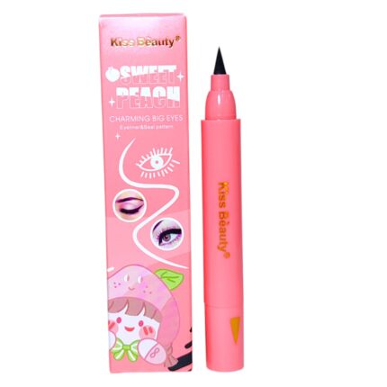 Delineador punta doble KISS BEAUTY APRUEBA DE AGUA