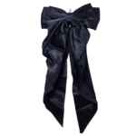 Pinza coquette grande NEGRA Y BLANCA - Imagen 2